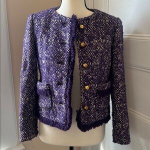 J.Crew Wool Blended Knit Fridge Blazer Jacket.